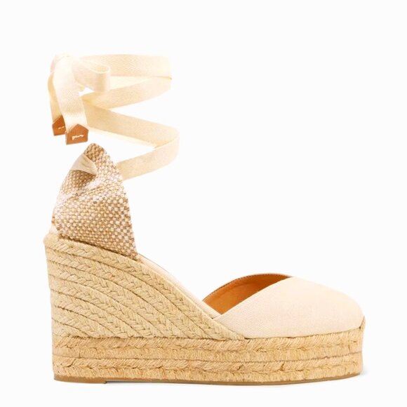 Castaner Shoes - CASTAÑER Chiara 80 Wedge Espadrilles in Canvas Size US 7 EU 37 Brand New in Box